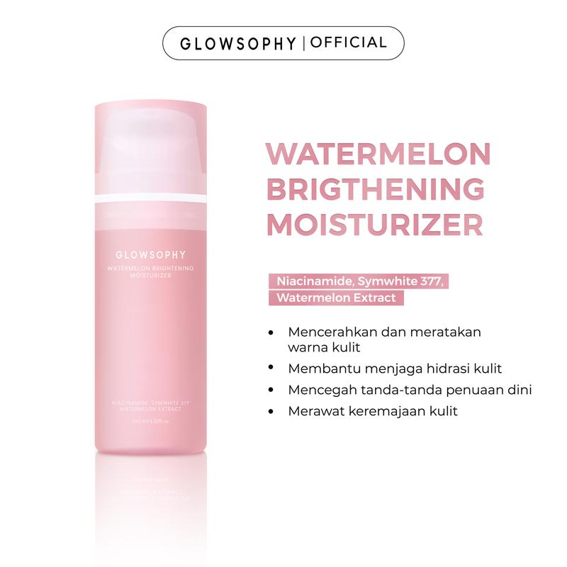 Glowsophy Watermelon Brightening Moisturizer Skin Barrier Niacinamide Gel Day and Night Skincare 100 ml 3