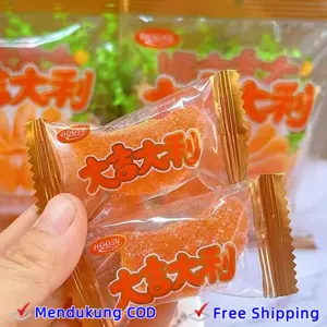 (Halal) Grosir Permen Lembut Impor (DAJIDALI) Permen Rasa Buah Massal Permen Makanan Ringan Sehat Cina