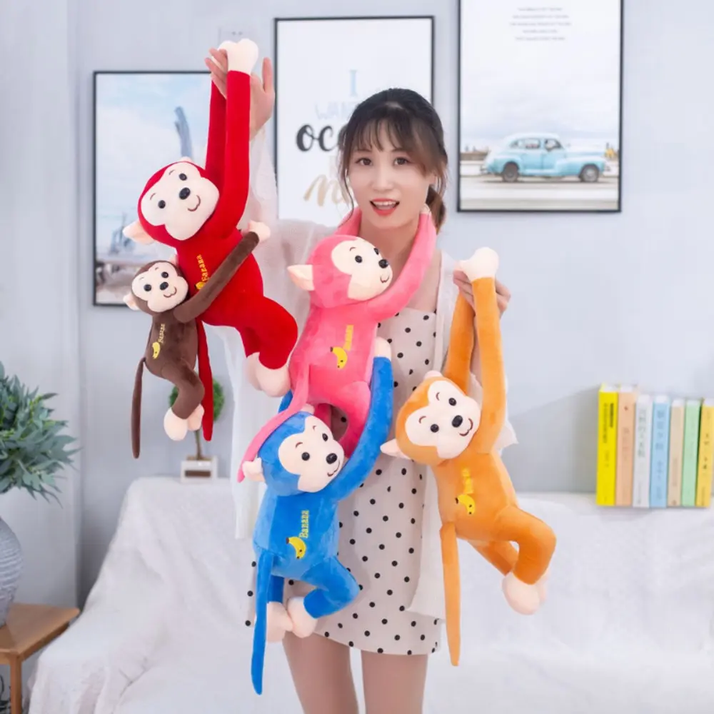 Đồ Chơi Nhồi Bông Hình Khỉ, Chất Liệu Nhồi Bông Mềm Mại, Khỉ Có Cánh Dài, Búp Bê Khỉ Treo, Có Các Cỡ 45 / 55 / 65Cm, Dễ Thương, Có Đuôi Cánh Tay Dài, Thích Hợp Cho Trẻ Em, Đồ Chơi