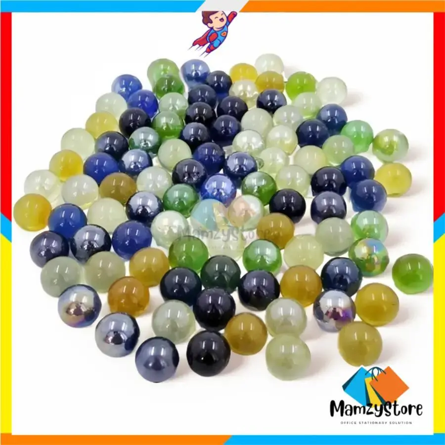 Kelereng / gundu / Belimbing metallic mainan tradisional 1 Pack 20 Pcs Toys