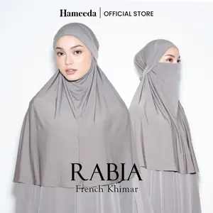 Hameeda - Rabia French Khimar Panjang Muslim Jilbab Instan