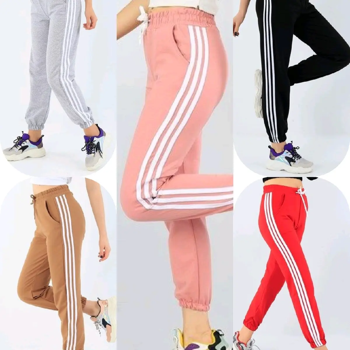 Adbcolection- Joger Sweatpants Panjang Wanita Bahan Flece Joger Pants Cewe Trening Joger Viral Abu Merah Hitam Pink Coksu Sport Jogger