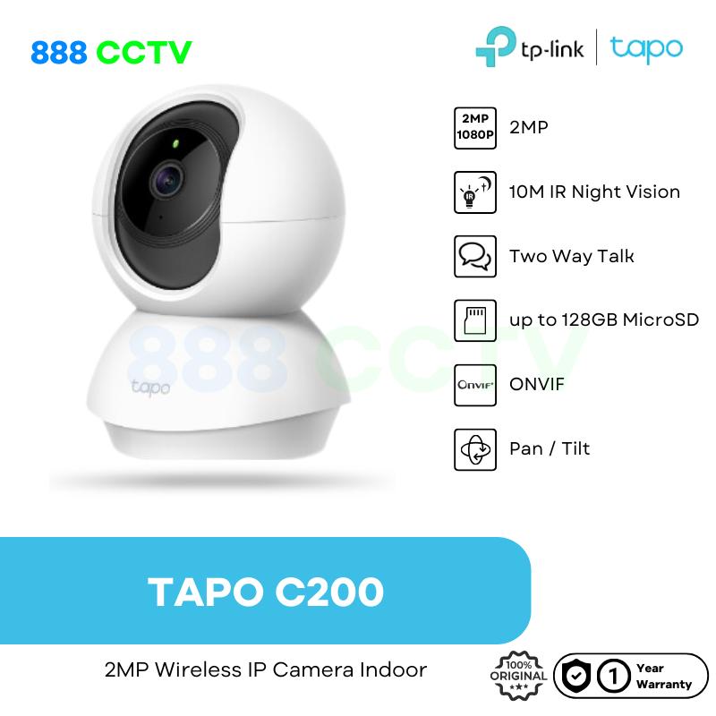 TP-Link Tapo C200 2MP 1080p Smart CCTV Wifi IP Camera Indoor Pan Tilt 0