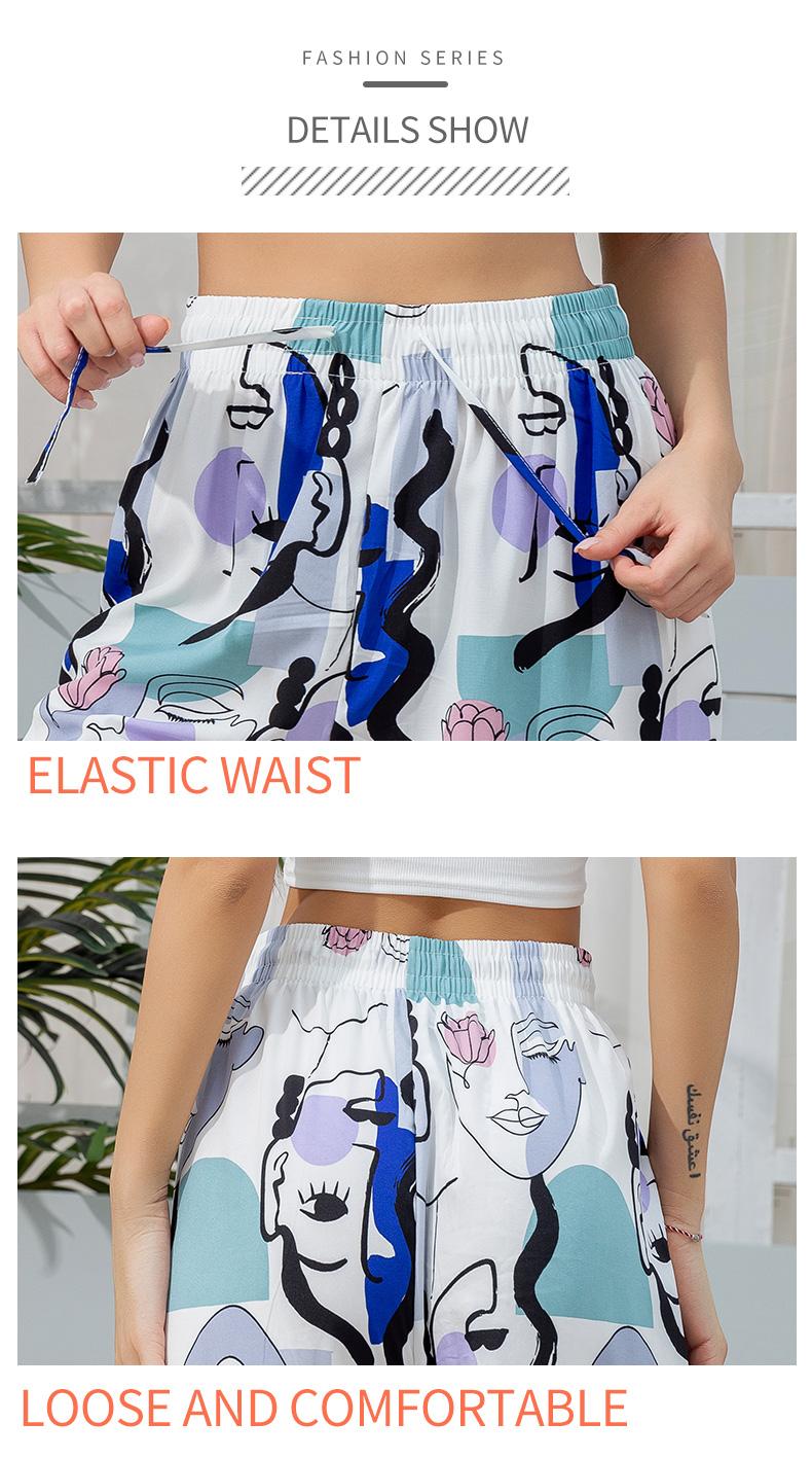 Product Introduction of fat Women pants casual high waist wide leg comfortable plus size loose pants counter quality brand Fit Trouser Womenswear Bottom Soft Belt Day Elastic Lingerie 19
