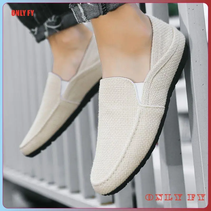 Giày Vải Thoáng Khí Cho Nam, Giày Thường Ngày Màu Trơn, Đế Bằng, Cổ Thấp, Phong Cách Hàn Quốc, Thời Trang Linh Hoạt Năng
