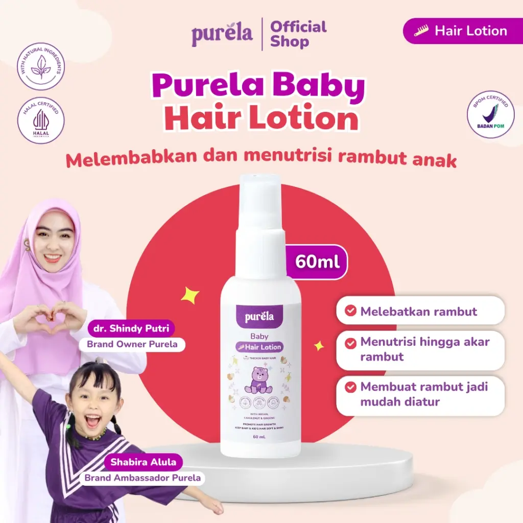 Purela Hair Lotion Membantu Menutrisi dan Meningkatkan Pertumbuhan Rambut by dr Shindy
