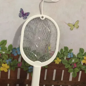 Raket Nyamuk 2 Mode Charger USB Kabel raket nyamuk listrik cas ori Sinar uv listrik cas 2 in lampu led uv bisa berdiri rraket nyamuk charger