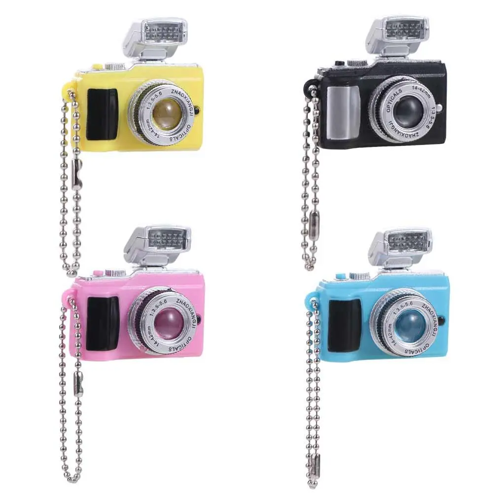 Kids Digital SLR Camera Toy Led Camera Electric Luminous Key Chain Plastic Camera Camera Car Key Ring Mini With Sound Mini Camera Toy Led Keychains Children Toys Screen