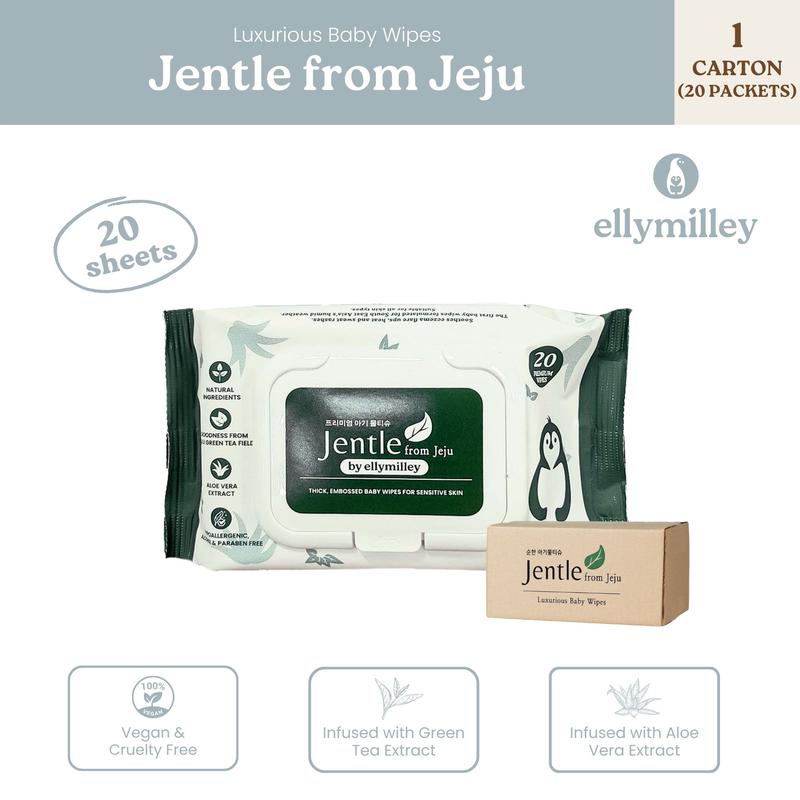 Jentle from Jeju Luxurious Baby Wipes Pocket-Friendly Mini Size  - 1 Packet 0