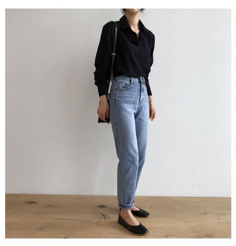Product Introduction of Korean Style Plus Size Professional OL Shirt Women Casual All-match Loose and Thin Bottoming Shirtblouse Top 55