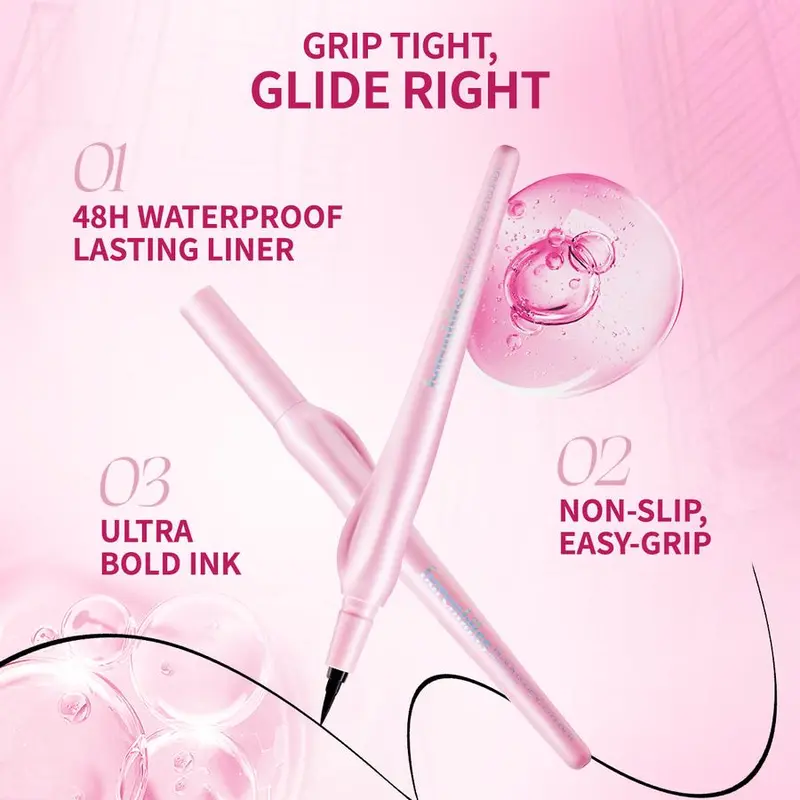 【NEW LAUNCH】BNB Barenbliss Black Eclipse Eyeliner | 48H Tahan Lama, Waterproof & Smudge-Proof, Matte Black Finish [Precision & Bold Lines] 2