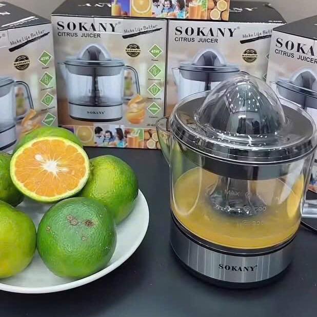 Máy vắt cam sokany, tiệm lợi dễ sử dụng , vắt kiệt, sạch. Màu đen
