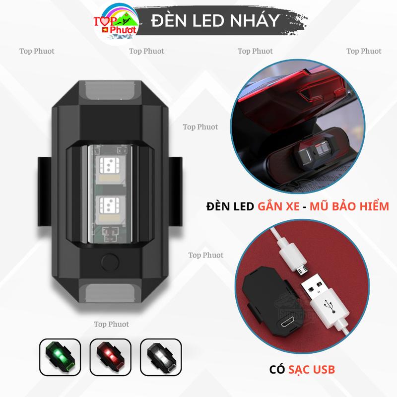  Đèn led nháy xe đạp ,xe điện xe máy oto,mũ bảo hiểm đèn LED cảnh báo nhiều màu chớp 32 chế độ đèn hậu xe đạp có sạc USB 
