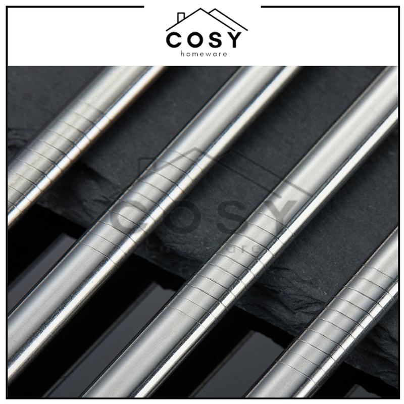 Product Introduction of COSY Sedotan Lengkung Lurus Stainless Steel Sedotan Ramah Lingkungan Straw Reuseable Eco Friendly Serbaguna Anti Karat Plastik 21