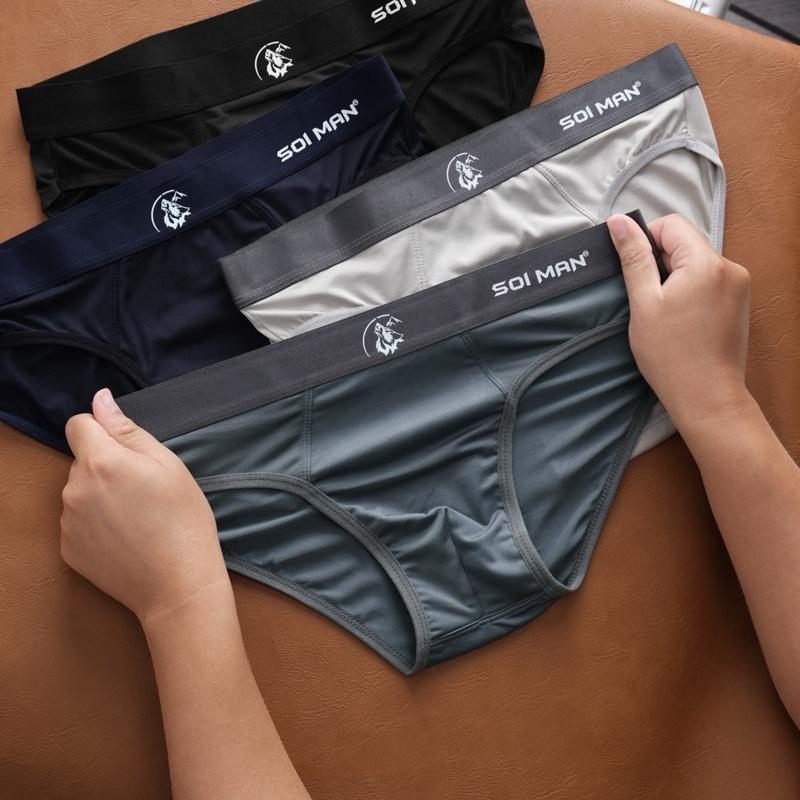   C  Combo 8 quần sịp chéo Soi Man- Chất liệu thun lạnh-Quần lót Nam- Sịp chéo Nam- kháng khuẩn thoáng mát 