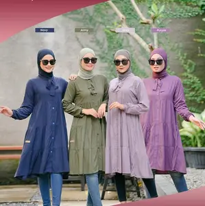 Elzara tunik rayon ghiina fashion wanita muslim