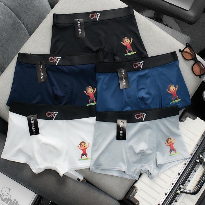   Combo 3,4,5 Boxer Cr7   Size 28-95kg.  Quần Sịp Đùi Nam Cr7 Phong Cách Thể Thao ,in Hình Dễ Thương Quần Sịp Trẻ Em Chất Thun Lạnh Mát Mẽ Co Giãn Đa Chiều  Che Tên Sản Phẩm Khi Giao Hàng 