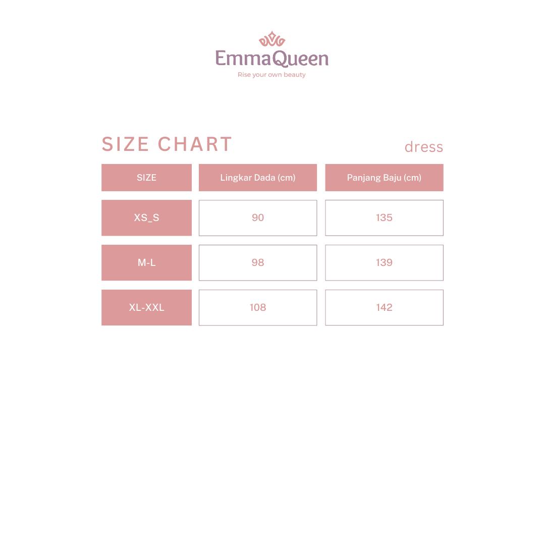 EmmaQueen - Dress Fiyya gamis 2026 trend terbaru mewah Silk Anti UV XS/XXL Tali Pinggang Busui Wudhu Friendly