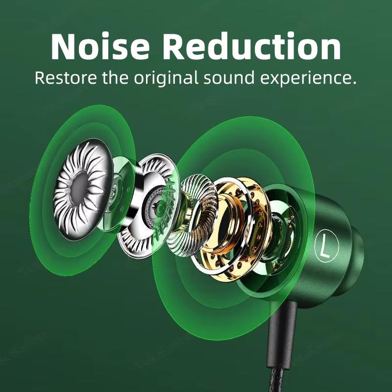 Tai Nghe Chơi Game Có Dây Hút Từ Tính, HiFi, Âm Thanh Nổi Âm Trầm HiFi, Tai Nghe Nhạc 3.5Mm Loại C, Dành Cho Điện Thoại Và Máy Tính, Tai Nghe Mic type c gaming 2
