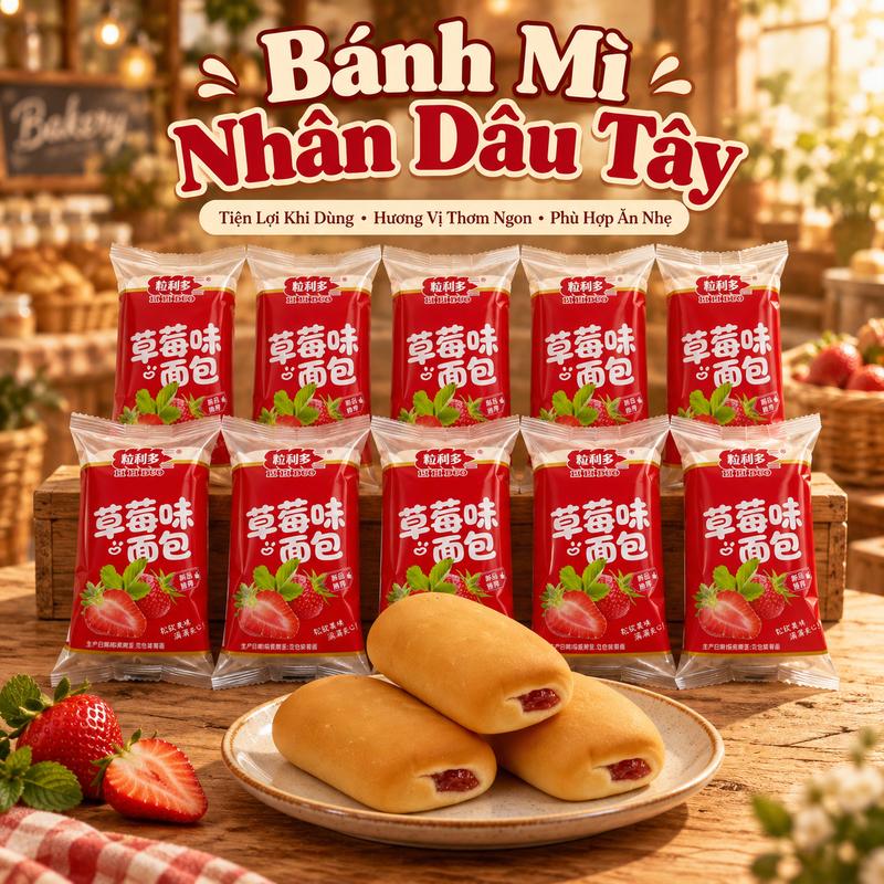 10 CÁI BÁNH MÌ NHÂN DÂU TÂY LILIDUO – ĐÓNG GÓI RIÊNG, TIỆN ĂN SÁNG VÀ ĂN NHẸ