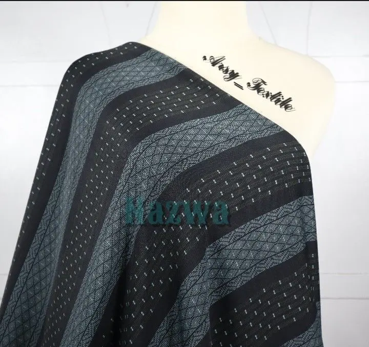 Kain Motif Nazwa Abaya Hikmat Turkey Printing Harga Per 0.5 meter 1