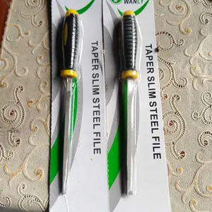 Kikir Segitiga Gagang Karet 4 Inch - Alat Potong Keramik Kualitas Tinggi / KIKIR GERGAJI KAYU / KIKIR GERGAJI SEGITIGA