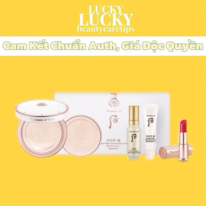 (MUA 1 Tặng 4) Set Phấn Nước Chống Nắng THE WH OO Tặng kèm Serum và Son Dưỡng, 1 lõi cushion thay thế dành cho da dầu