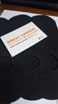 Product Review of IDENTITY Apparel Plain Basic Below the Ankle Hidden Invisible No-Show Cotton Foot Socks from H**r 1