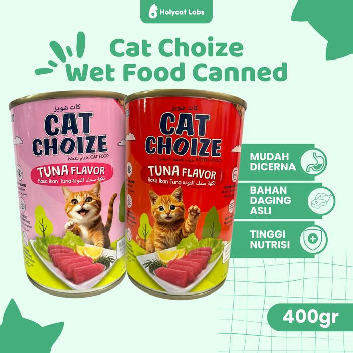 Gambar Holycatlabs Cat Choize Wet Food Can Makanan Basah Kaleng Kitten Dewasa 400 gr - KITTEN TUNA dari Holycatlabs Official Shop Kota Bandung Tokopedia
