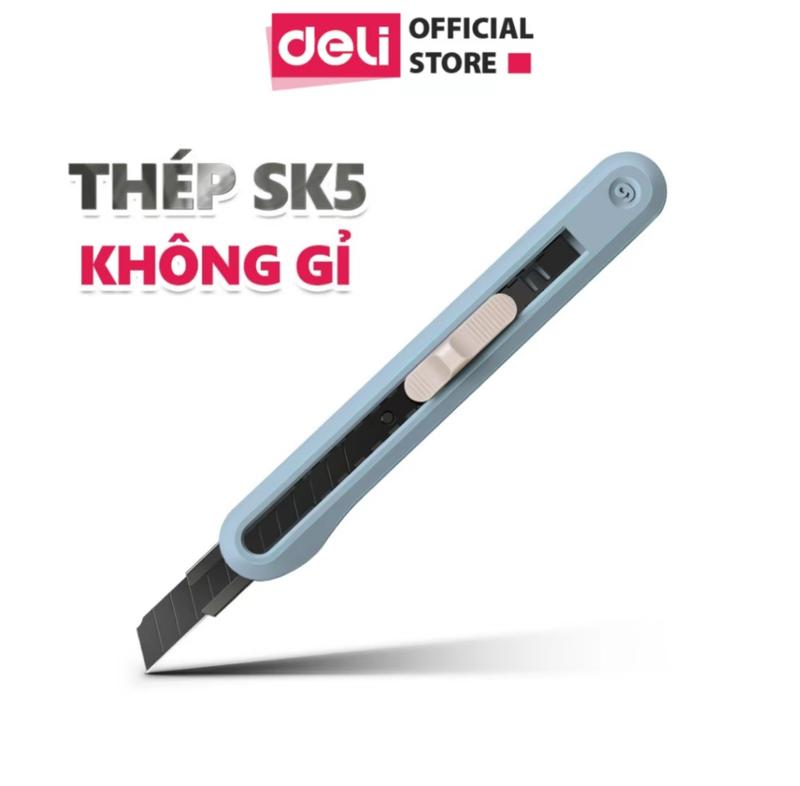   GIÁ SỐC  Dao rọc giấy Deli lưỡi thép SK5 siêu bén – Kích thước 9mm   18mm – Dao mini tiện lợi cho văn phòng học sinh 