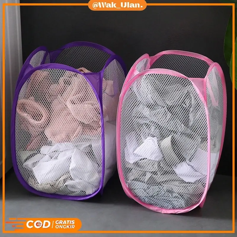 Keranjang Baju Kotor Lipat Motif Karakter / Laundry Basket / Keranjang Kartun / Tas laundry baju 4