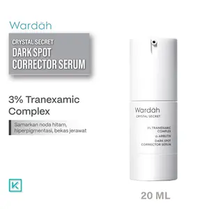Wardah Crystal Secret Dark Spot Brightening 3% Tranexamic Acid + Alpha Arbutin Serum Mencerahkan Wajah Kusam