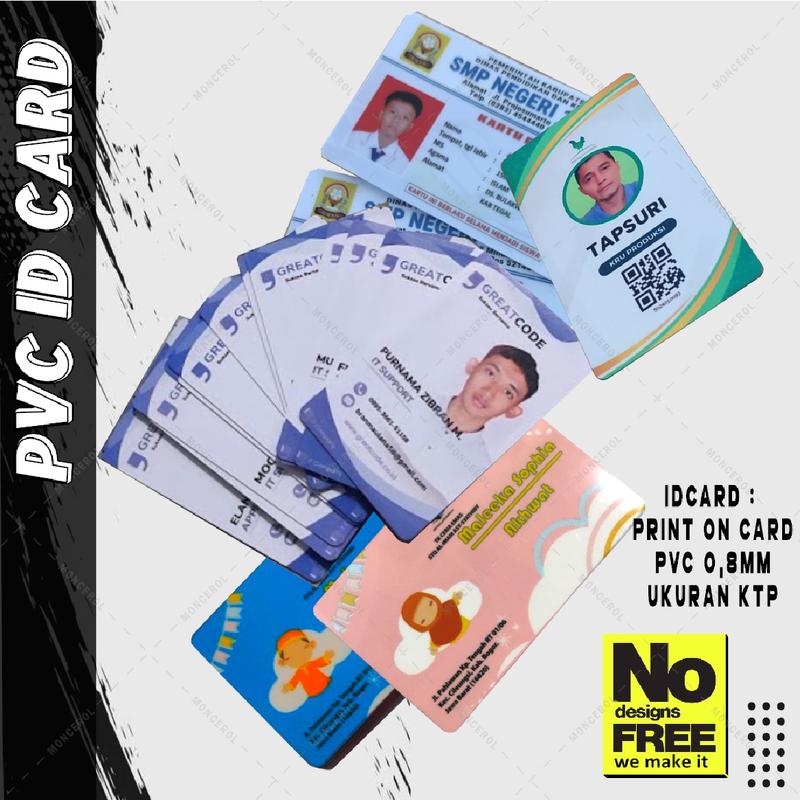 ID Card - PvC ID Card - Print on PVC - Glossy - Shop | Tokopedia