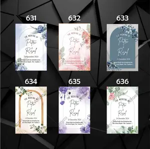 isi 100 pcs Kartu ucapan pernikahan lucu kartu ucapan pernikahan kartu souvenir pernikahan tag souvenir thank you card wedding souvenir kartu ucapan murah