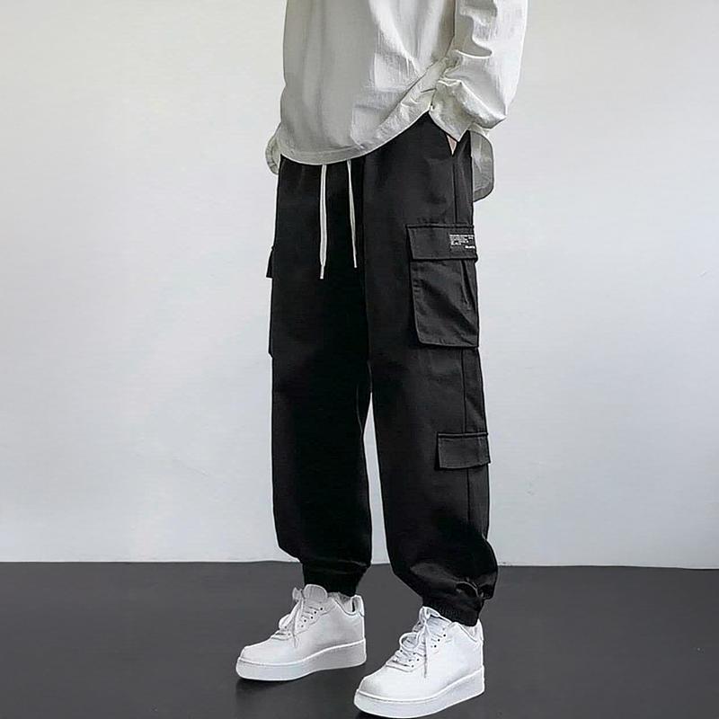 Quần Jogger Nam Túi Hộp Bo Chân Màu Đen Trơn Không Rách Chất Kaki Cao Cấp Co Dãn 4 Chiều TCS Trùm Chuyên Sỉ JO15 Mẫu Mới Sport