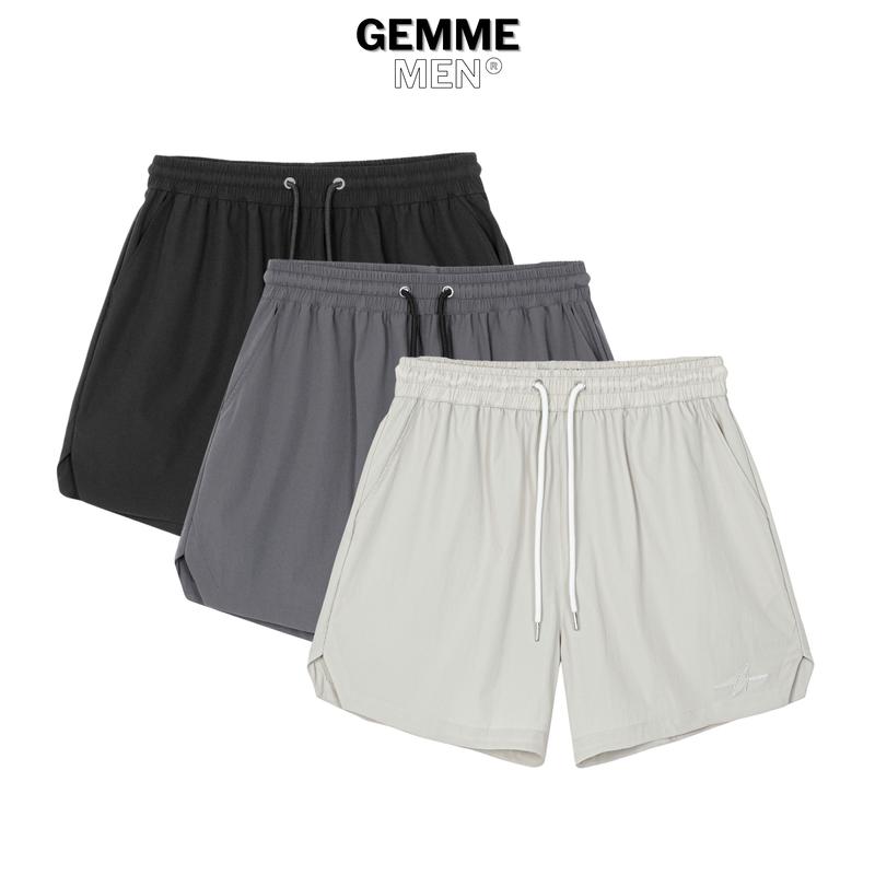  Quần short nam big size GEMME MEN chất dù nhẹ mát 55–150kg – form rộng thoải mái mặc đi chơi ở nhà 