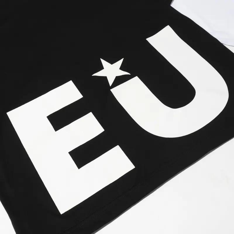 Eudaimonia - Double Layer Tee Print Star Eu Black Cotton Combed 24s 3