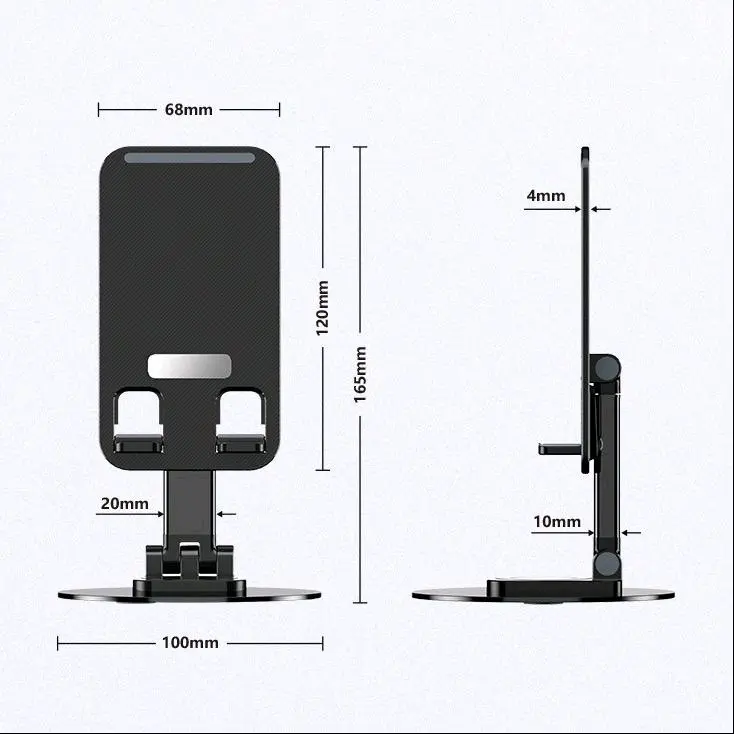 [BS] Stand Holder HP Tablet Putar 360 Rotation / Rotatble Phone Holder Universal Ipad Metal Besi ABS 0108 5