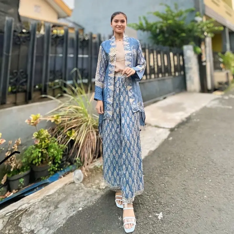 Kalula series set celana sutra viscose Wanita Setelan Dewasa Remaja Pesta 7