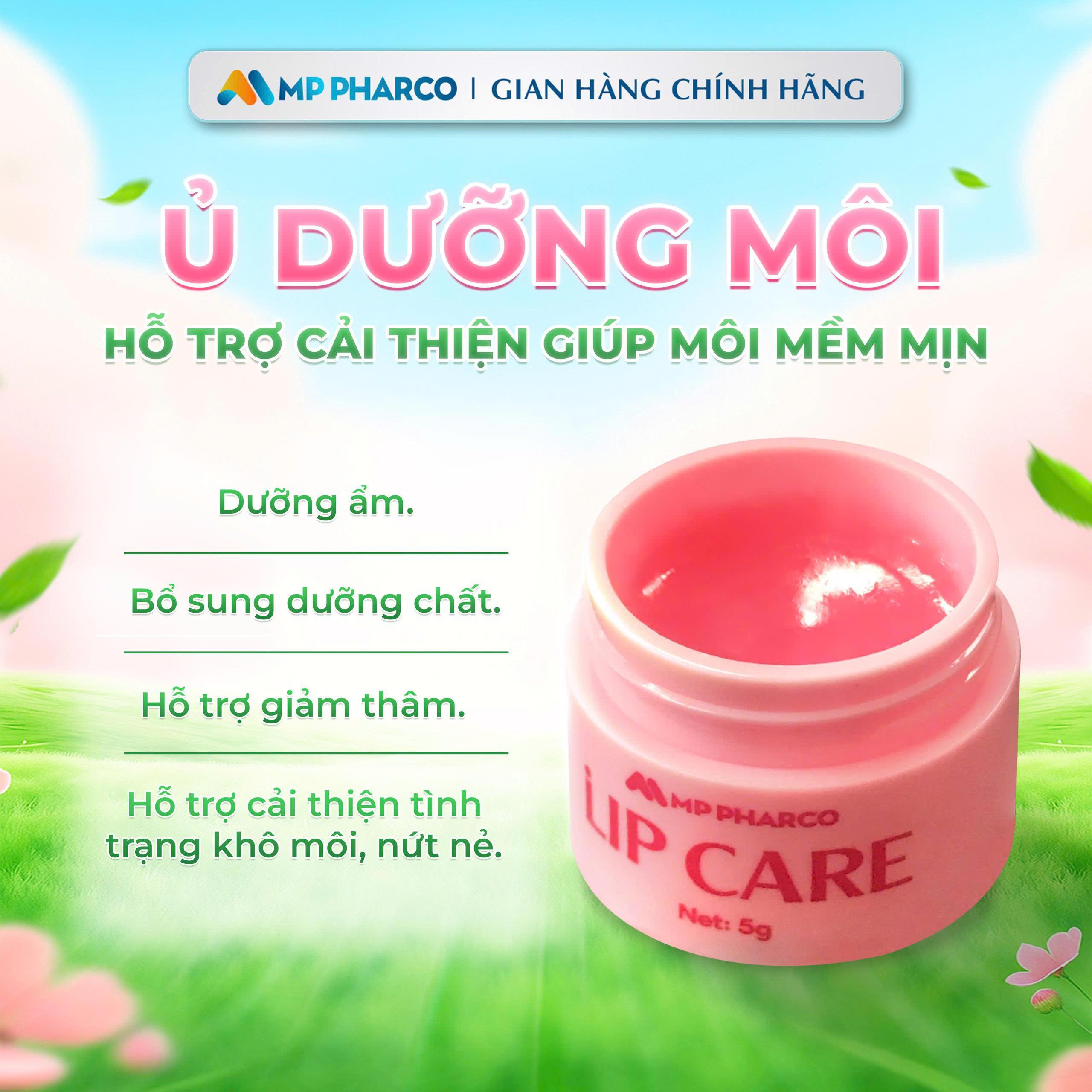 K48 Ủ môi LIP CARE MP PHARCO Hỗ trợ dưỡng ẩm , mềm môi, căng mọng môi 5g Women