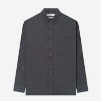Gambar TENUE Kemeja Flannel Buttondown Lengan Panjang - Solid Dark Charcoal - M dari Tenue de Attire Kota Administrasi Jakarta Selatan 2 Tokopedia