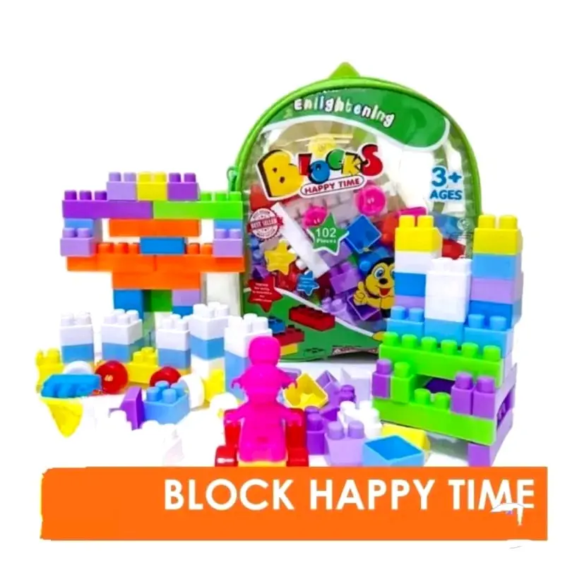 Mainan Edukasi Blok Susun Isi 114pcs, 102pcs, 78pcs Block Susun Edukasi Anak Toys 2