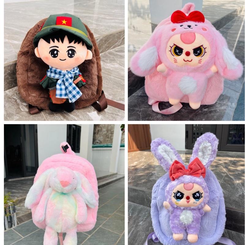 Balo thỏ Jellycat Balo mầm non Balo cho bé balochobe Hongbalo1