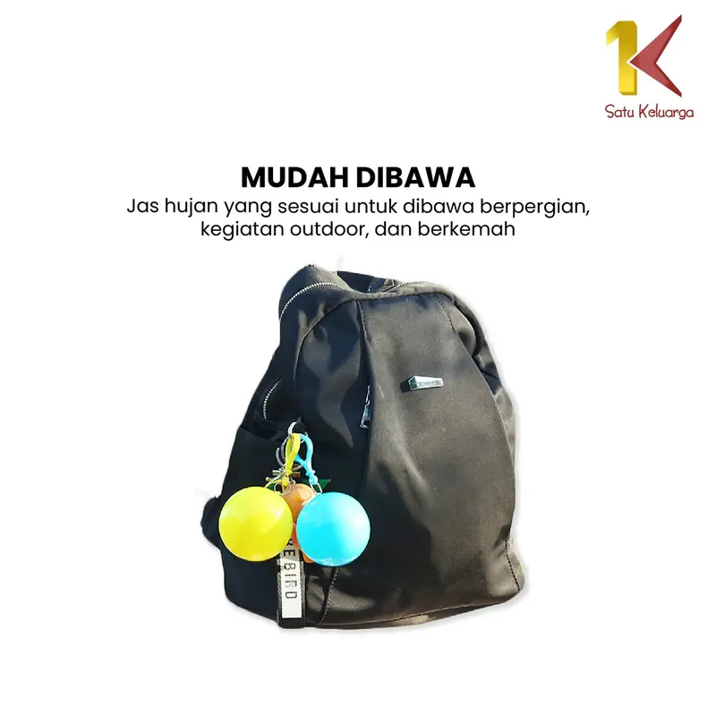 [COD] SK C853 Jas Hujan Bola Plastik Gantung Warna Warni Anti Air Portable Import Dapat digunakan kembali Tahan air 2
