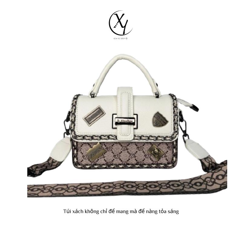 Deal độc quyền Xinyi Size:20X13.5X9 Xinyi Bag Mẫu tết Túi thiết kế cao cấp túi vuông nhỏ siêu nổi tiếng mới trên mạng túi đeo chéo vai cầm tay đa năng Bag Da