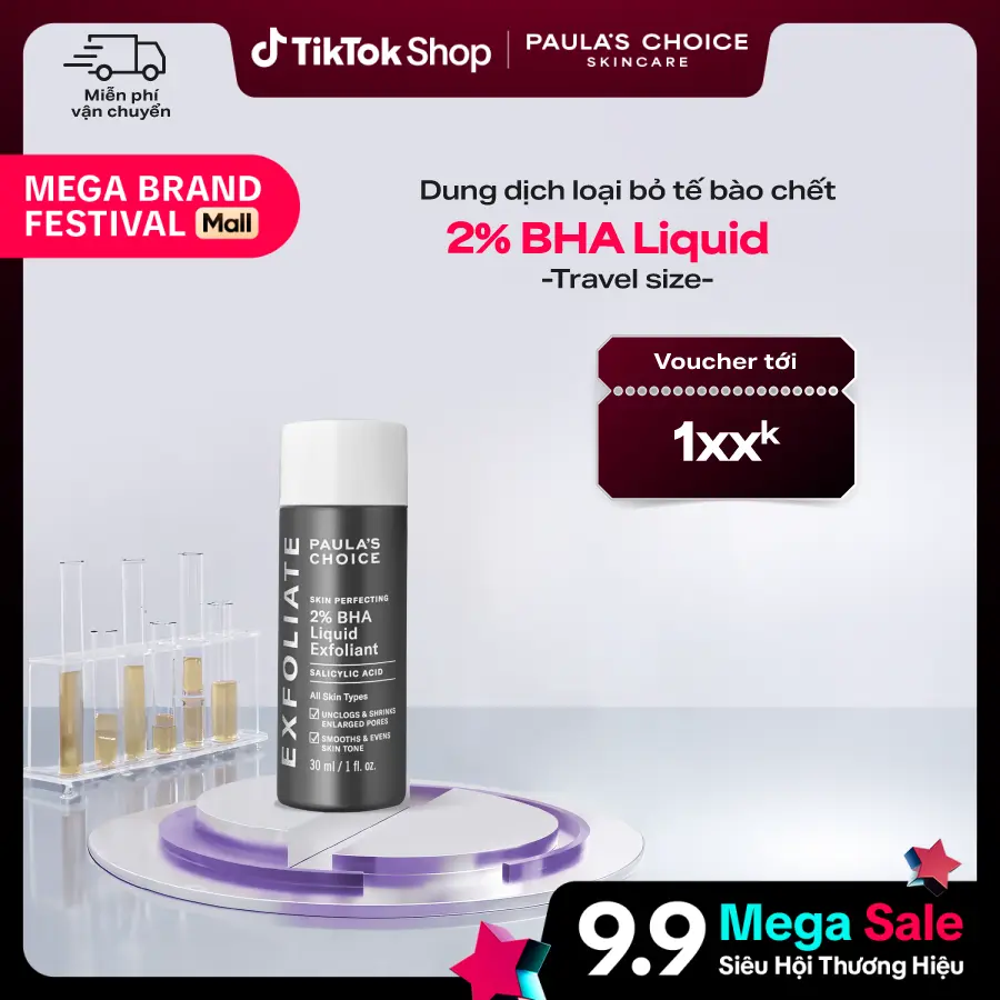 Dung Dịch Paula's Choice Loại Bỏ Tế Bào Chết Chứa 2% BHA Skin Perfecting Liquid Exfoliant 30ml