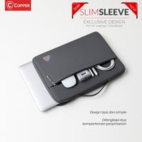 Gambar COPPER New Slim Sleeve Laptop Bag 14" / Tas Laptop Premium - Hitam dari Copper Surabaya Kota Surabaya 3 Tokopedia