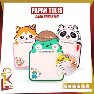 [COD] SM M353 Papan Tulis Anak Karakter Lucu Free Spidol Bisa Dihapus