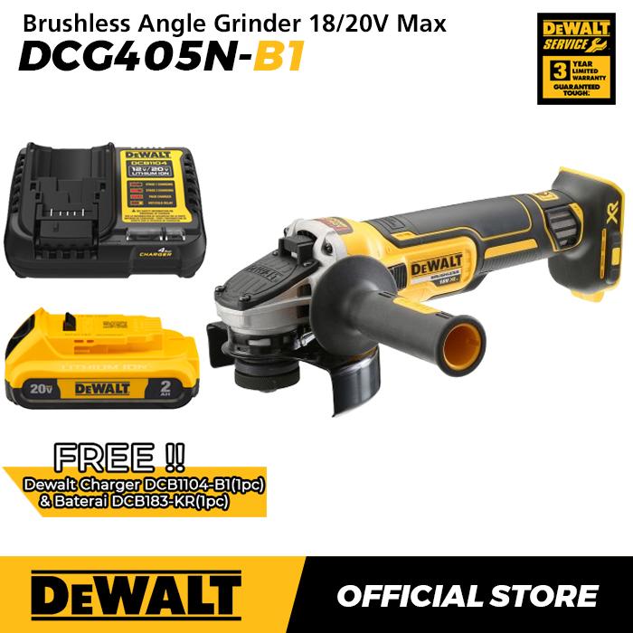 Gambar Dewalt Brushless Angle Grinder / Gerinda Tangan Baterai 18/20V Max 100mm DCG405N-B1 (Unit Only) - DCG405N-B1 Only dari Dewalt ID Kota Administrasi Jakarta Barat 5 Tokopedia