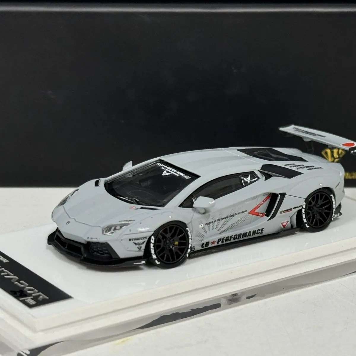 Onemodel 1:64 Lamborghini LB 700 Combat Grey Widebody Modified Supercar (Resin Car)